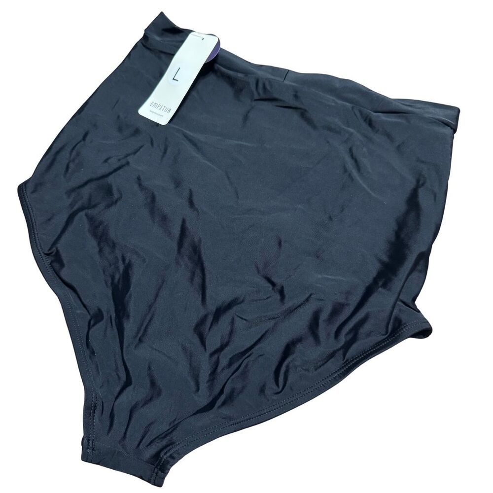 Shapermint EMPETUA High Waist Control Shaping Swim Bikini Bottom Black NWT Large - Picture 4 of 7